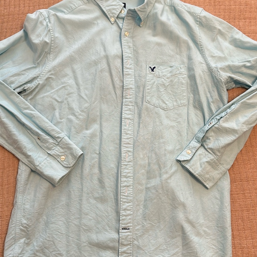 Mens American Eagle Button Up Shirt